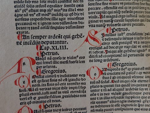 Incunabulum close-up