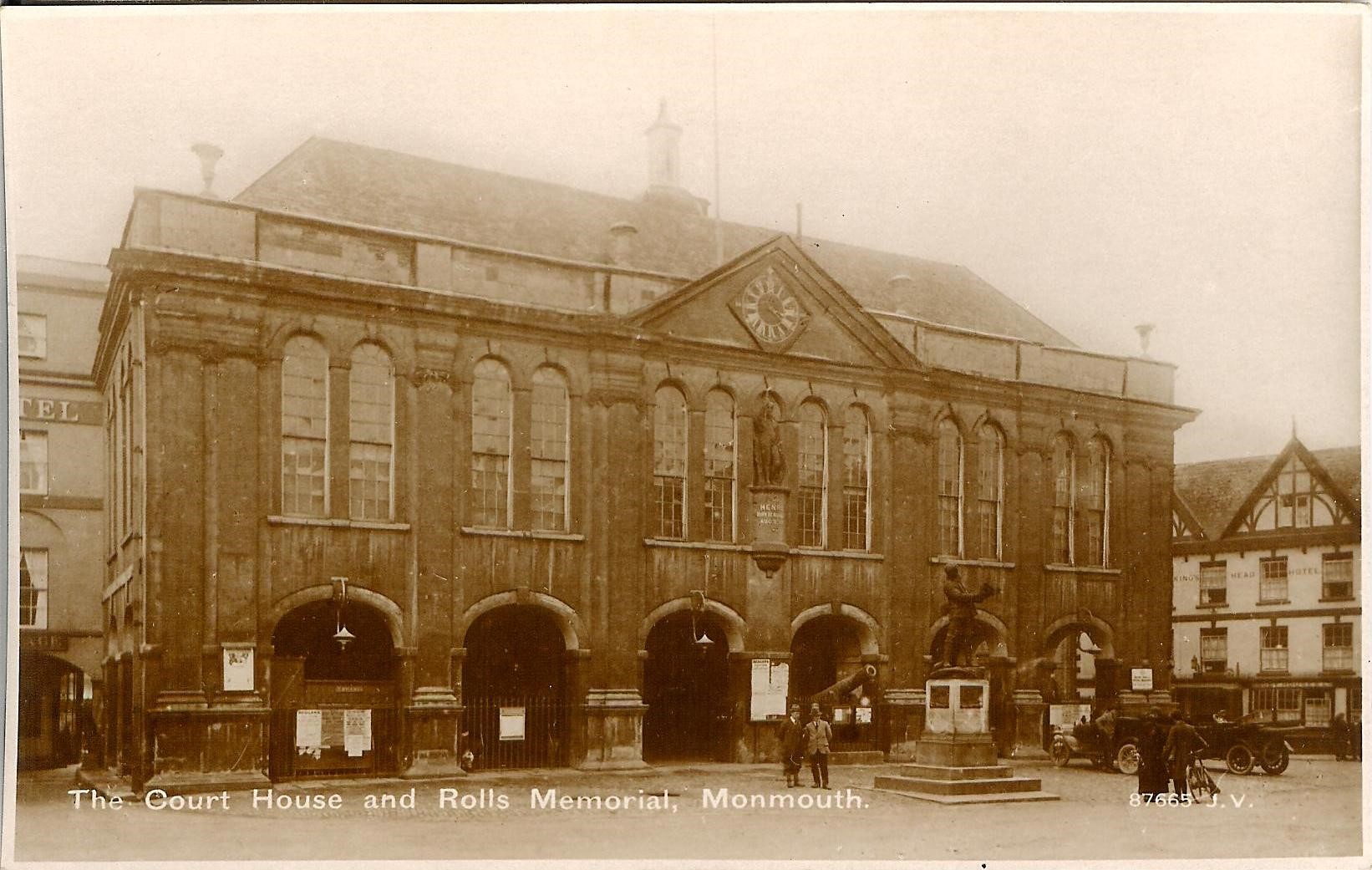 Shire Hall and the Rolls Memorial in Monmouth