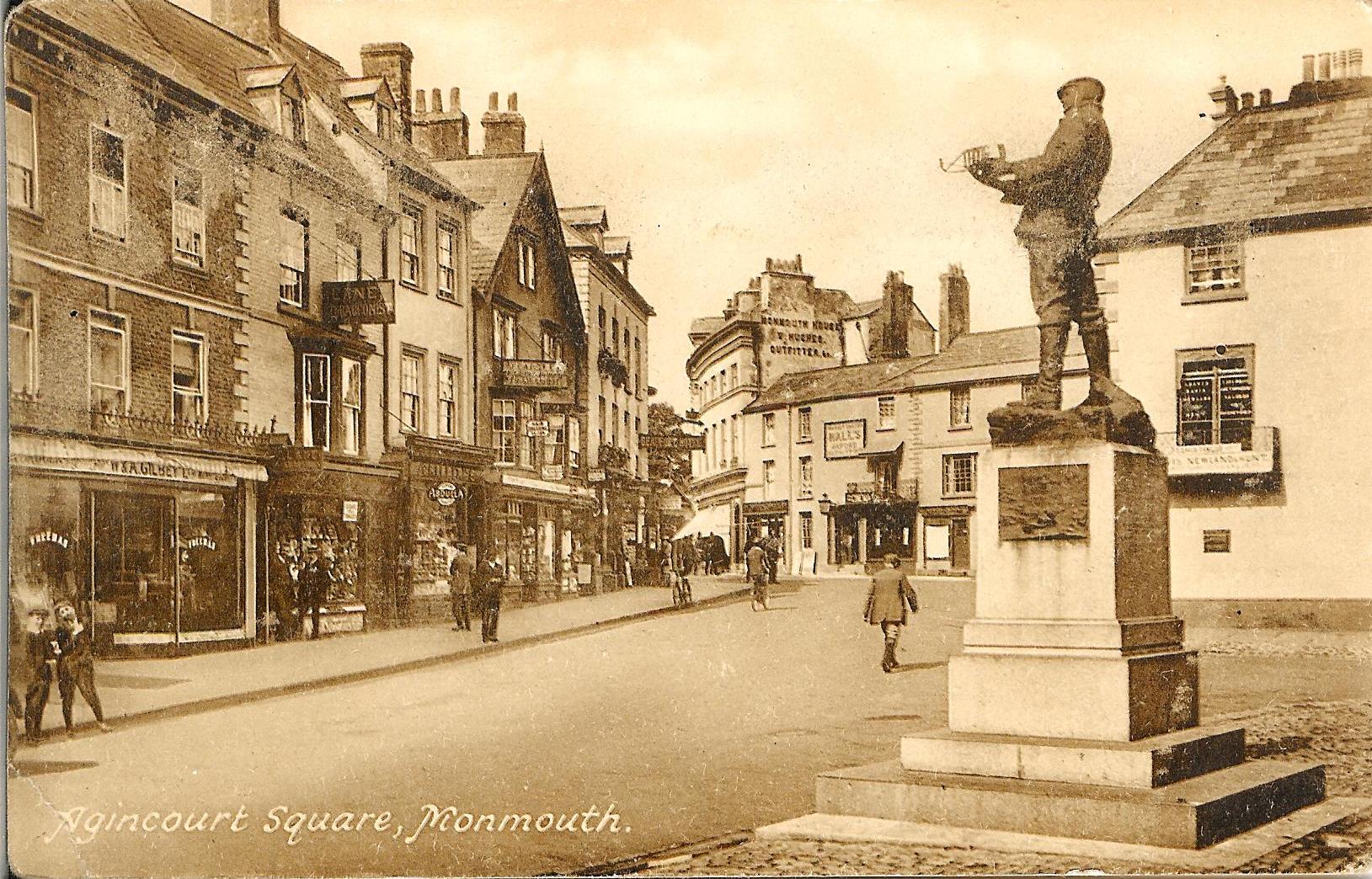 Agincourt Square in Monmouth in the 1910s