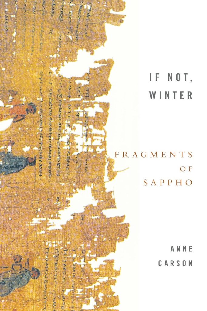 Cover art for "If Not Winter" by Sappho